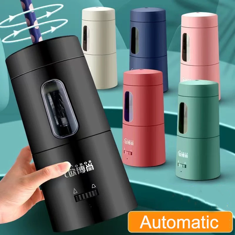 Electric Pencil Sharpener Usb - Creatieve automatische elektrische puntenslijper, oplaadbaar via